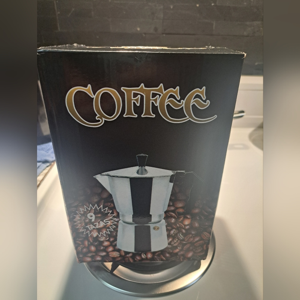 Italian Stove Top Aluminum 9 cup Percolator 450ML 150oz